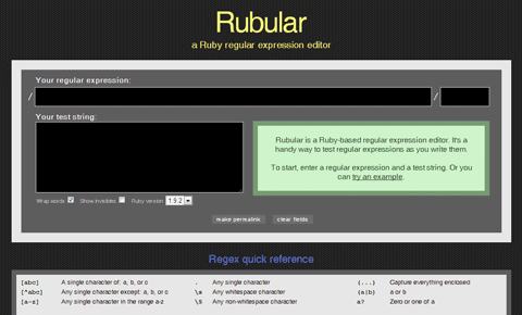Rubular - Ruby Regex Tool